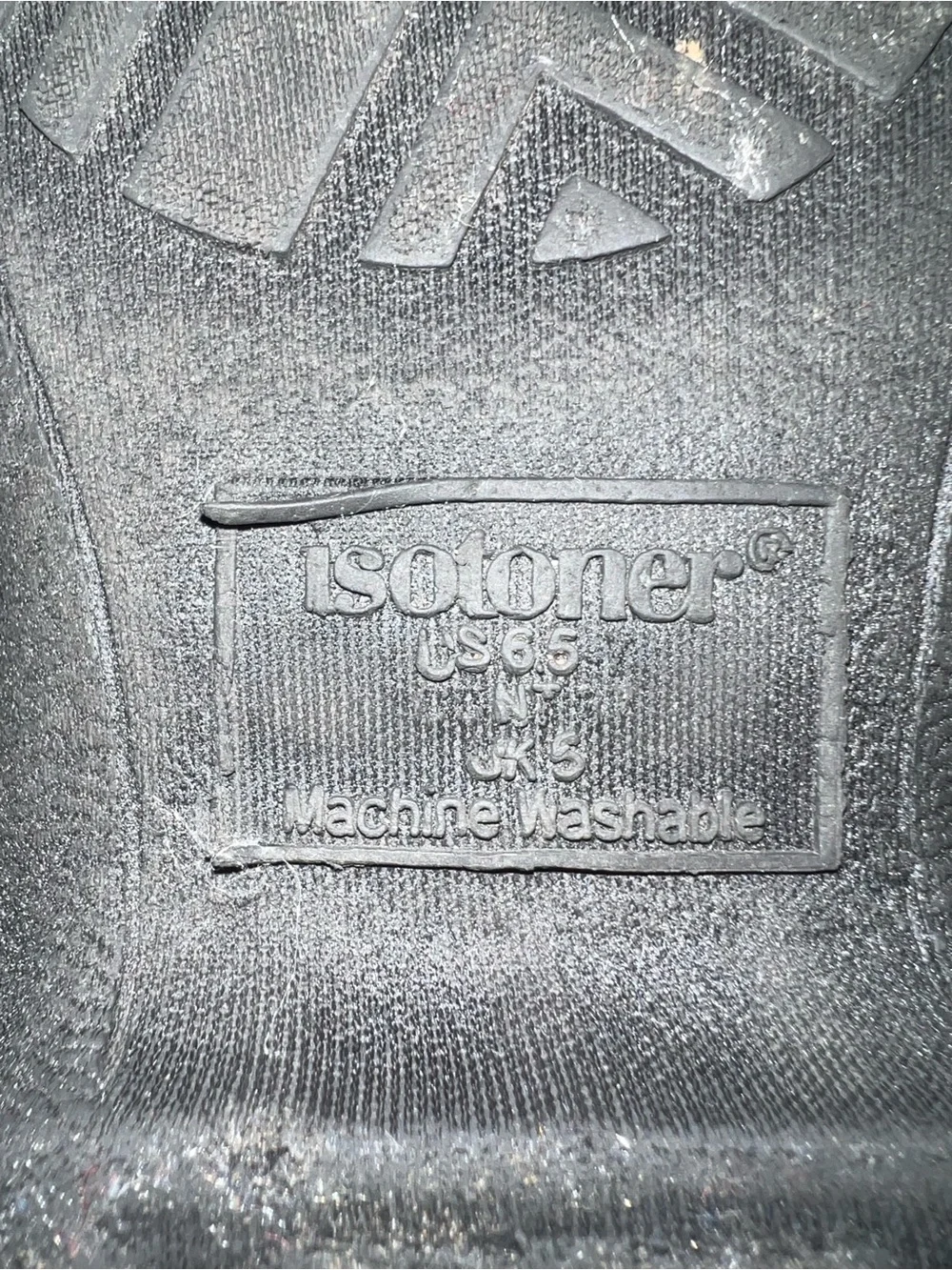isotoner Gray Faux-Fur Cuff Slip-On Winter Slippers